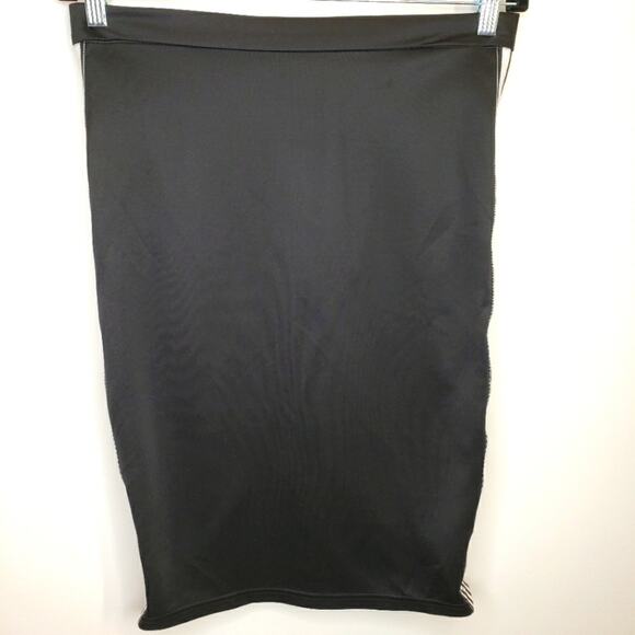 Say What? Athlete Side Striped Black Skirt with Back Zipper by Large - Picture 2 of 6